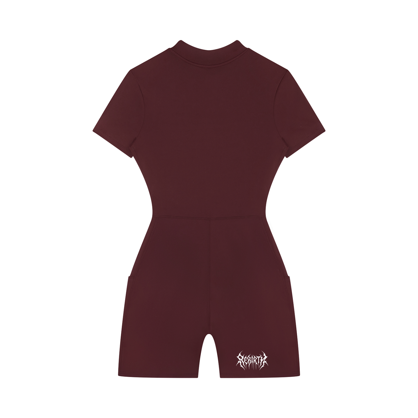 Women's Quarter-Zip Short Sleeve Romper