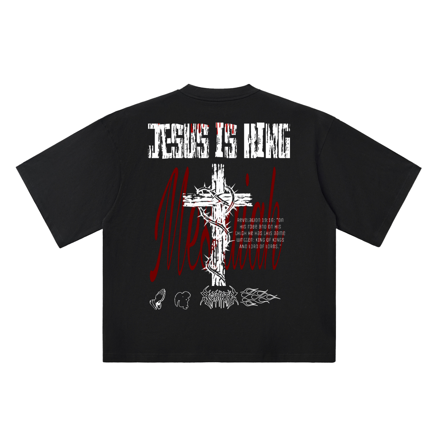 Jesus is king Oversized Drop Shoulder T-Shirt