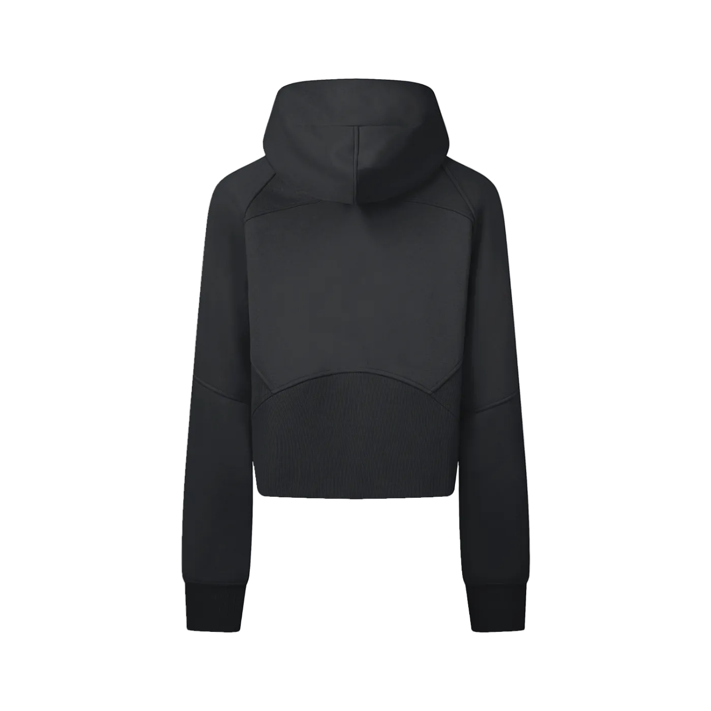 Cropped Zip-Through Hoodie