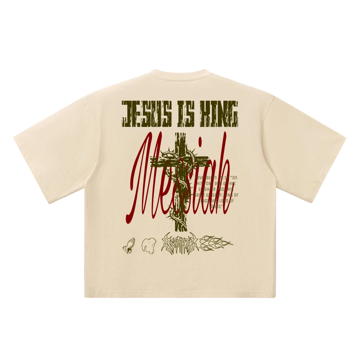 Jesus is king Oversized Drop Shoulder T-Shirt