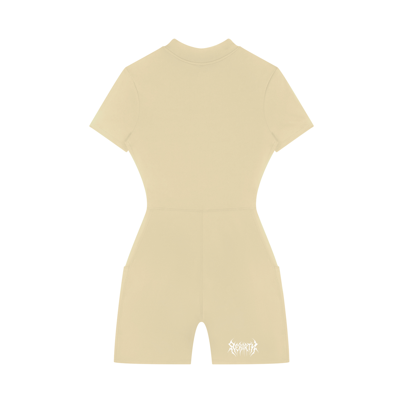 Women's Quarter-Zip Short Sleeve Romper
