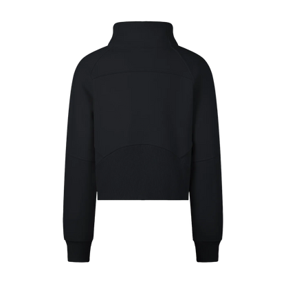 Cropped Half-Zip Sweatshirt