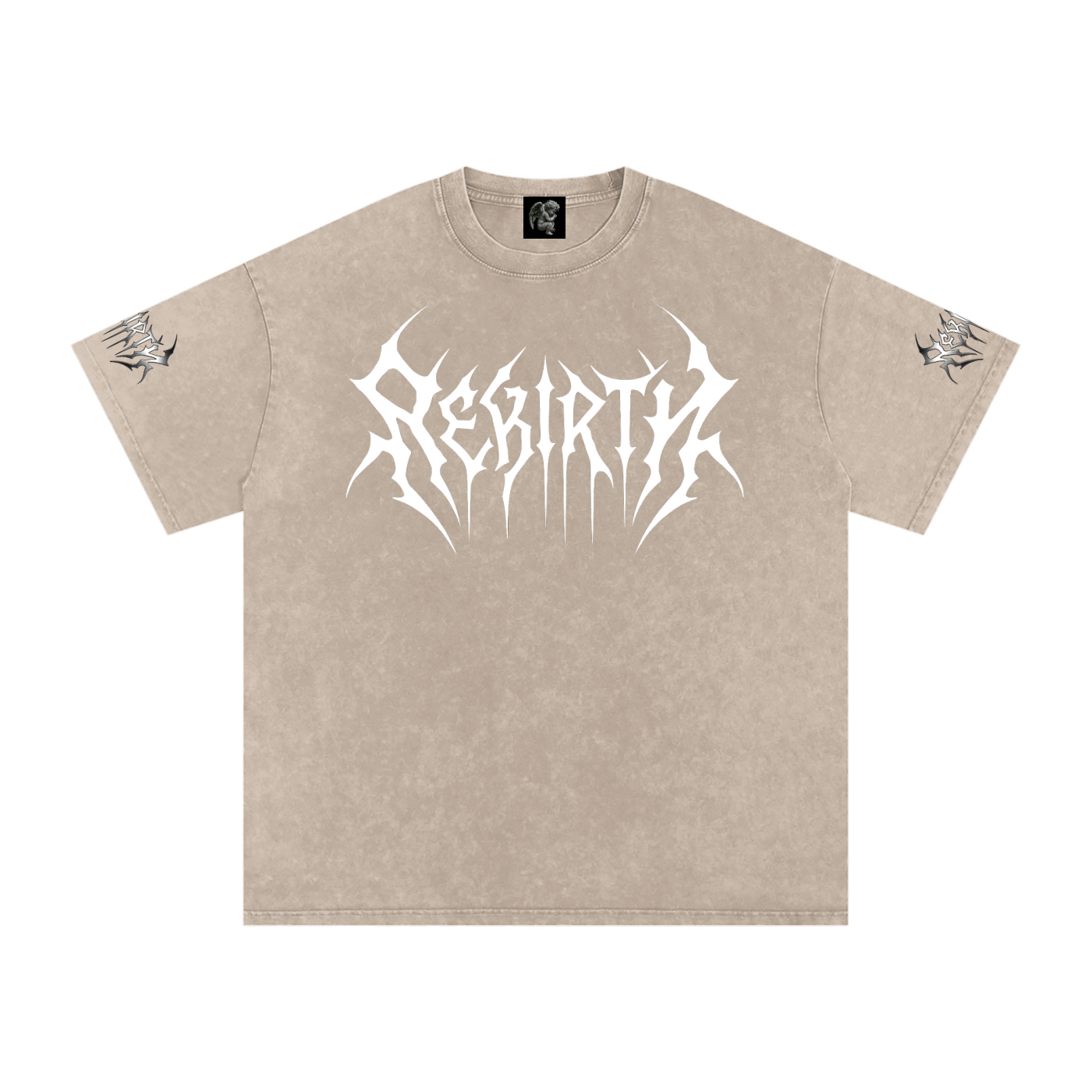 Snow Washed Oversized Cotton T-Shirt