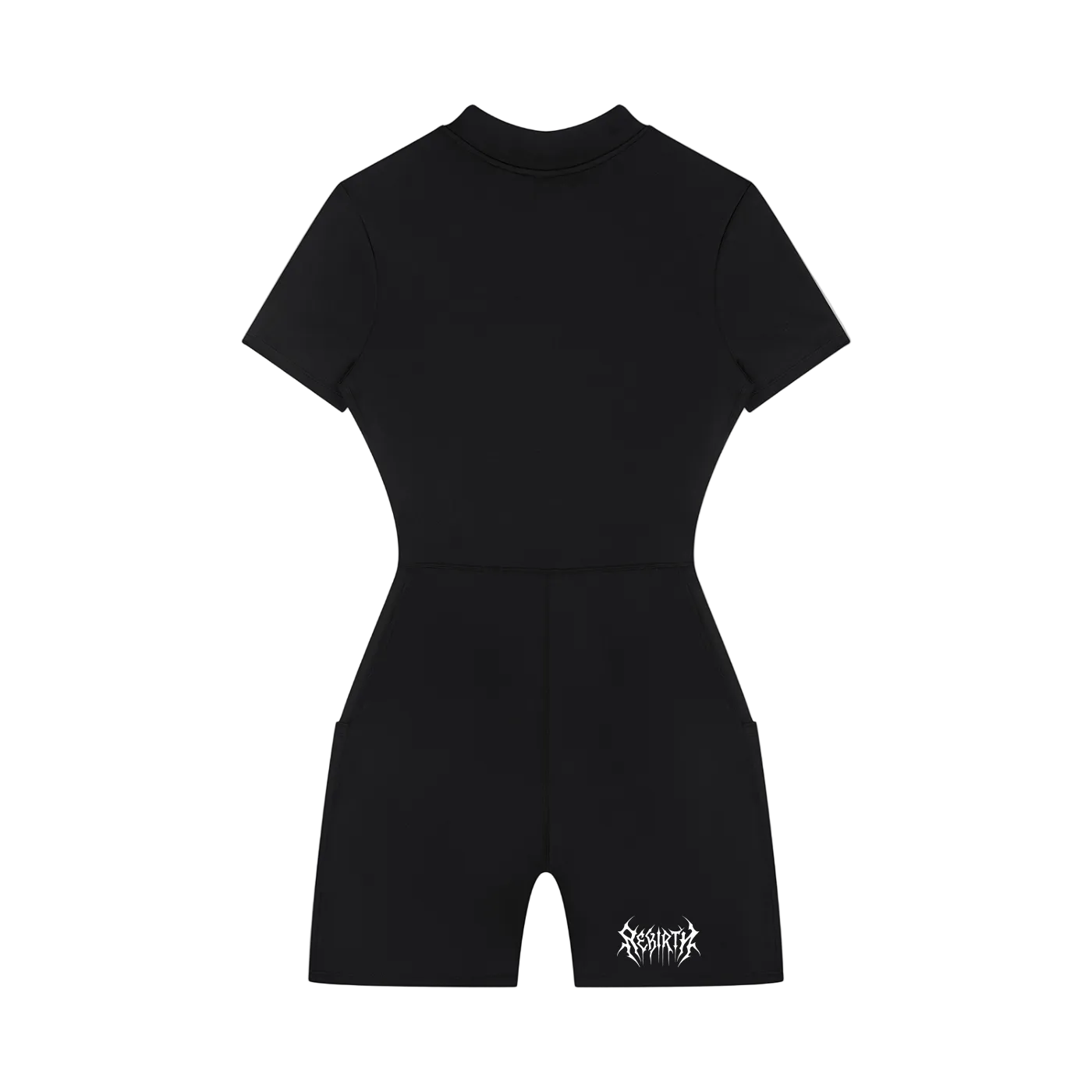 Women's Quarter-Zip Short Sleeve Romper