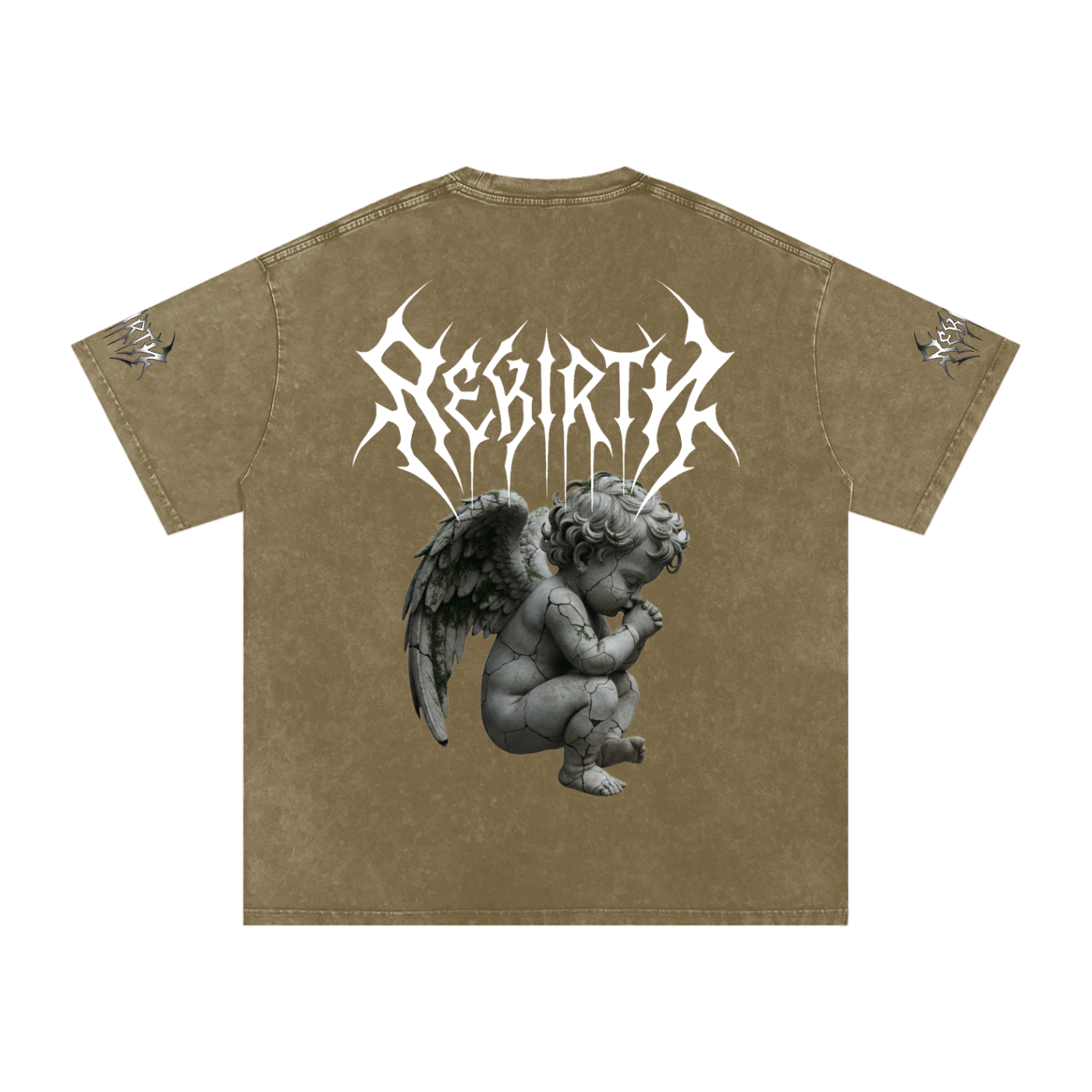 Snow Washed Oversized Cotton T-Shirt