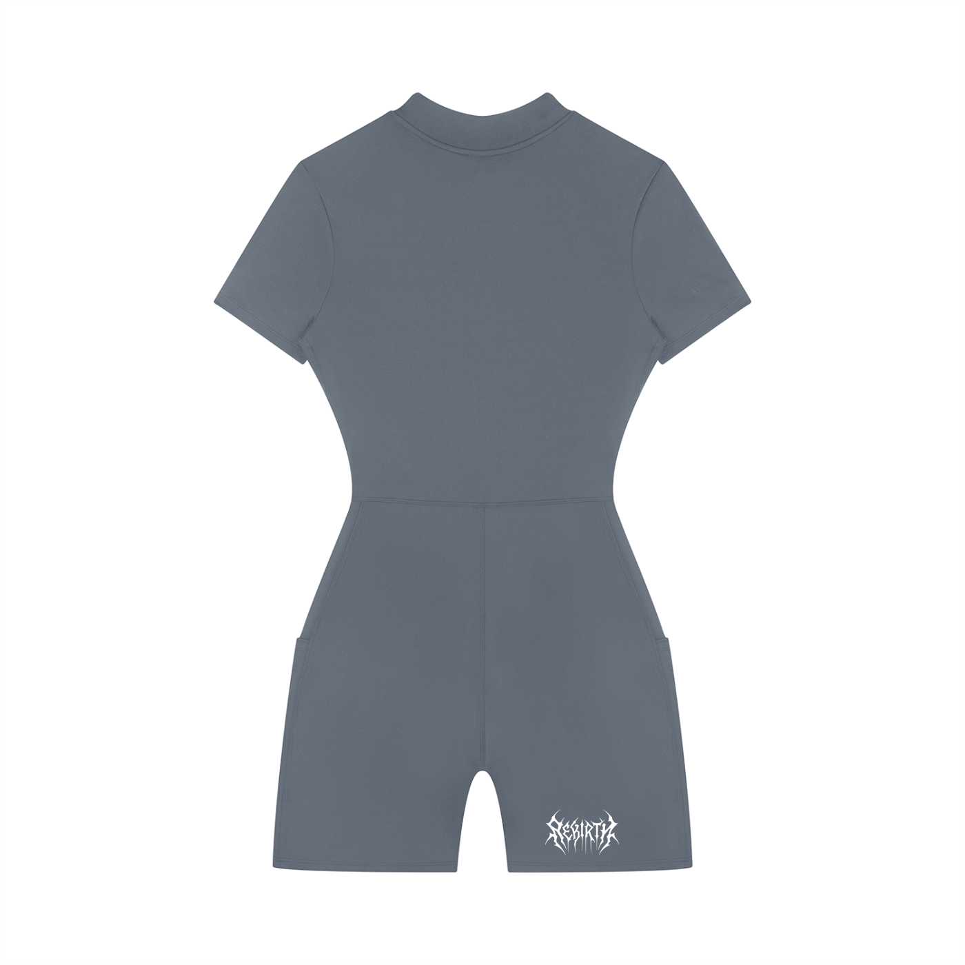 Women's Quarter-Zip Short Sleeve Romper