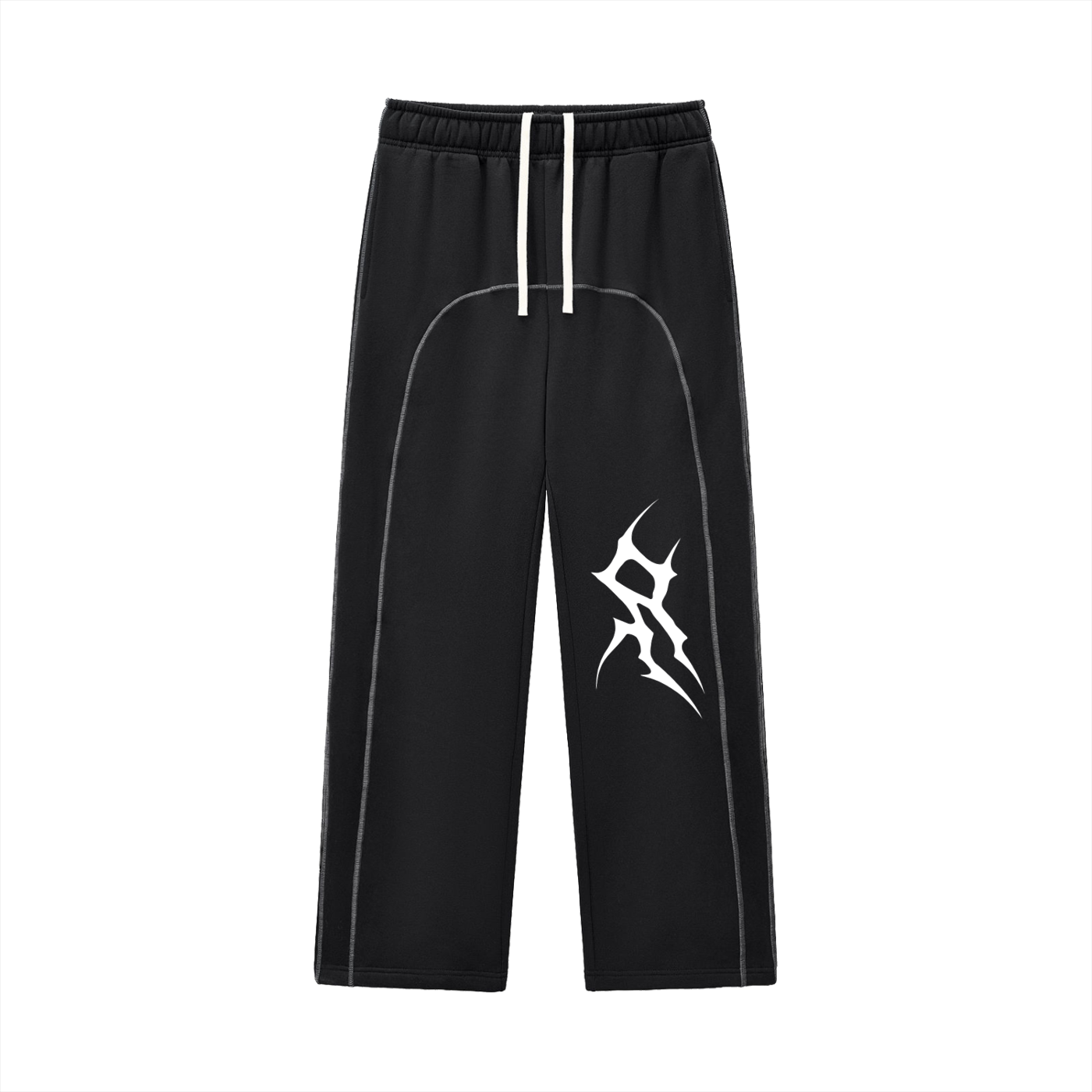 Contrast-Stitched Fleece Sweatpants
