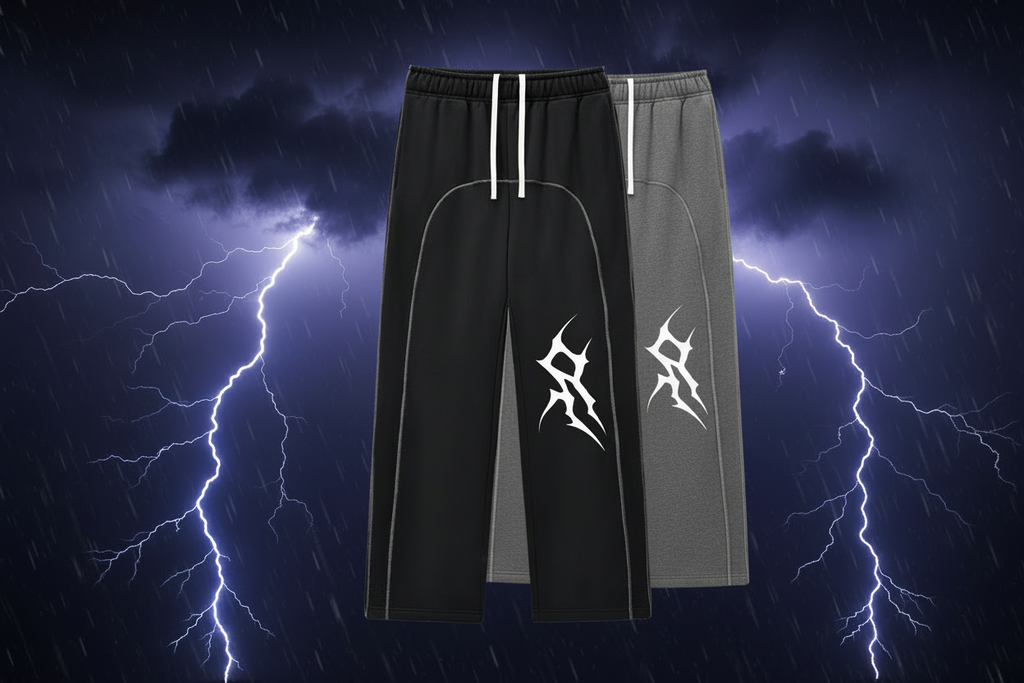 Contrast-Stitched Fleece Sweatpants