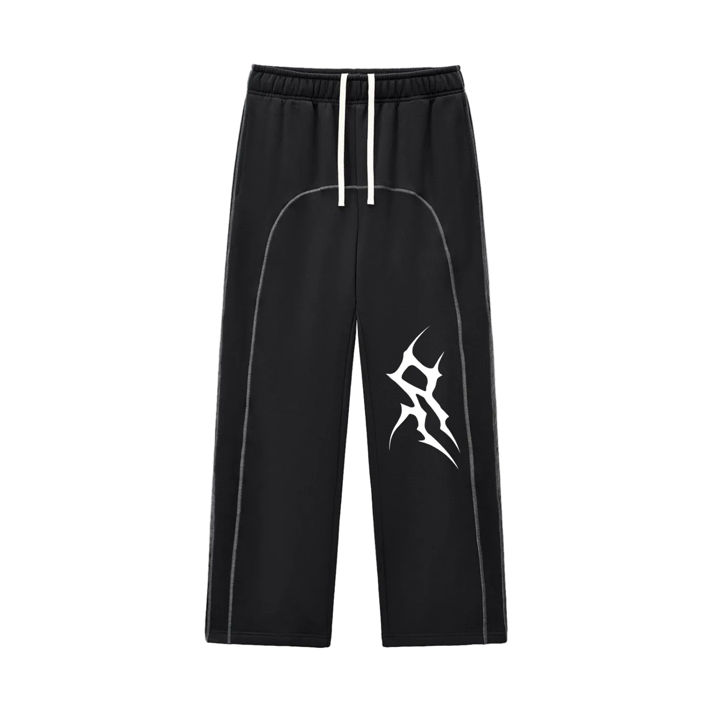 Contrast-Stitched Fleece Sweatpants