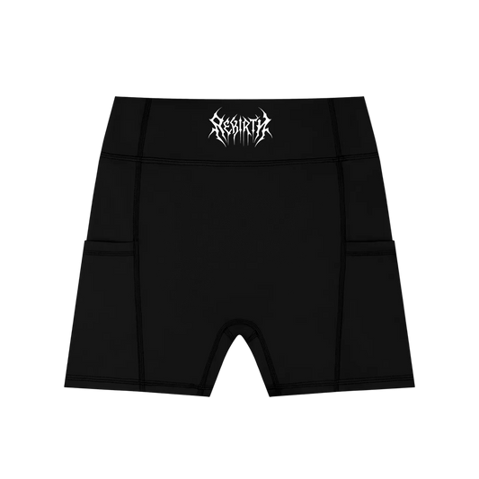 Women's High-Waisted Pocket Biker Shorts