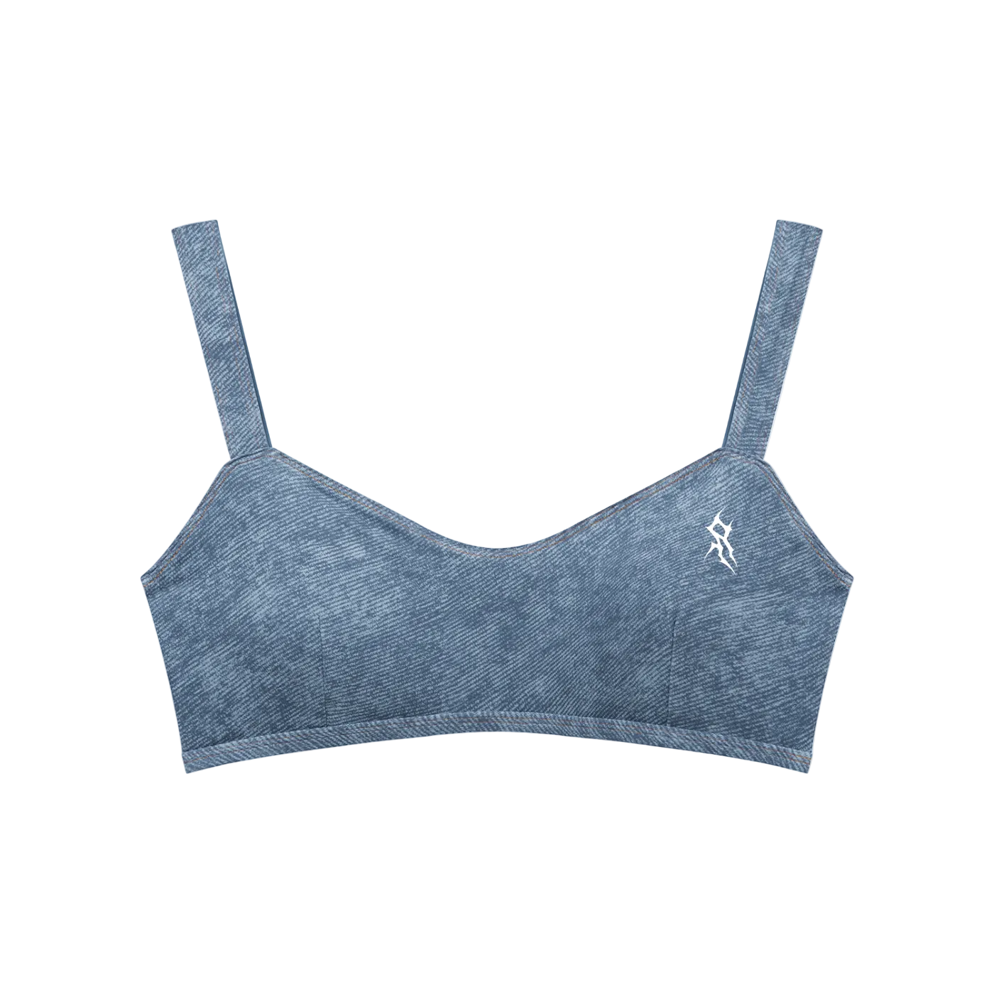 Women's Faux Denim Sports Bra