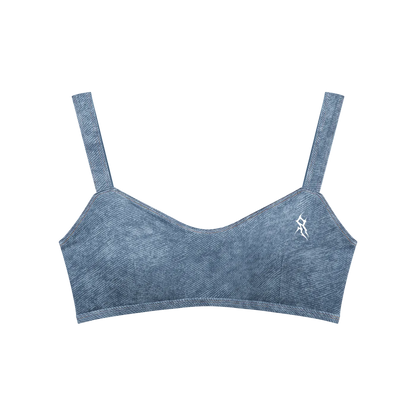 Women's Faux Denim Sports Bra