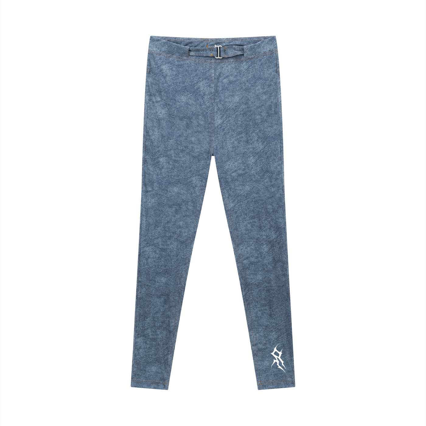 Women's Faux Denim Zip-Fly Leggings