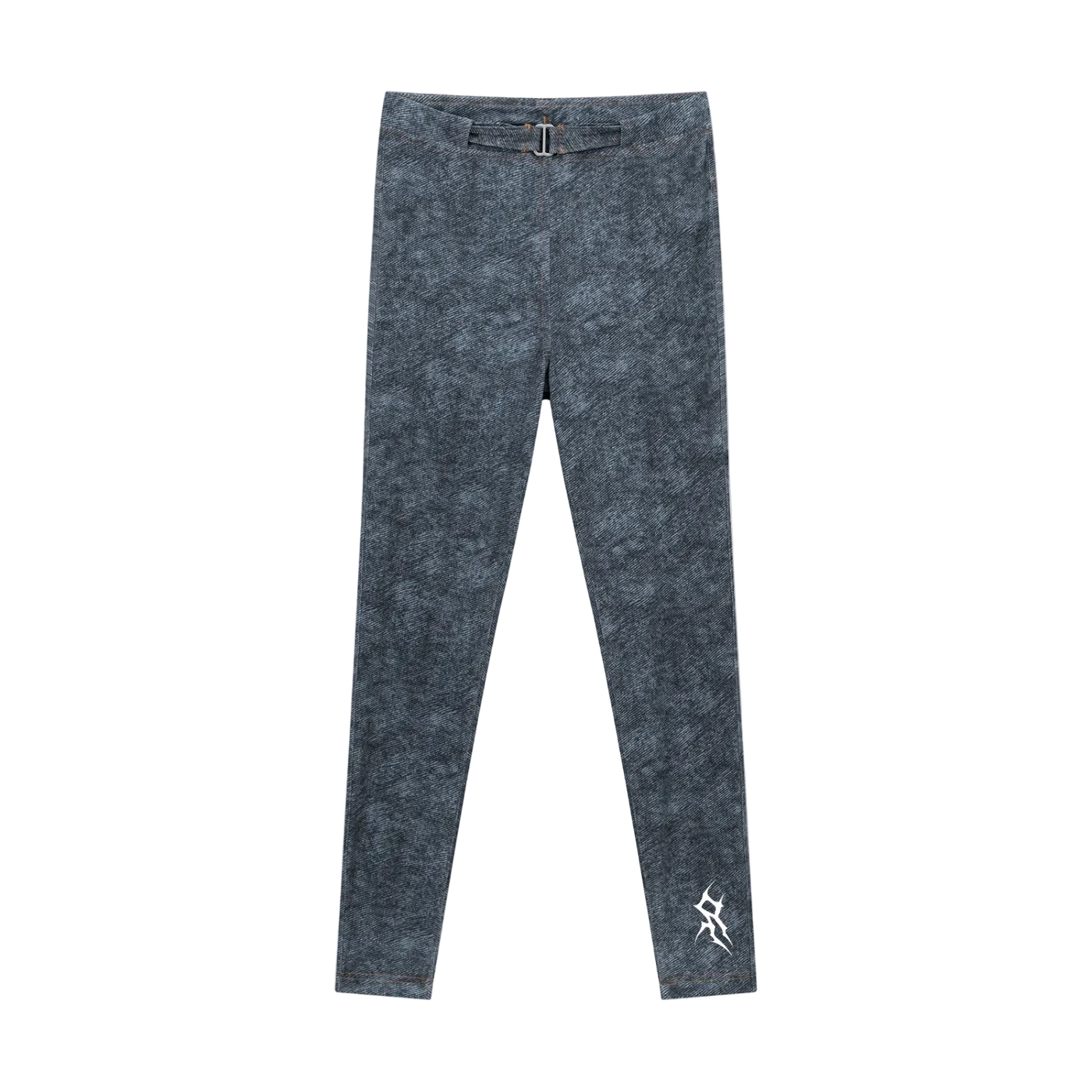 Women's Faux Denim Zip-Fly Leggings