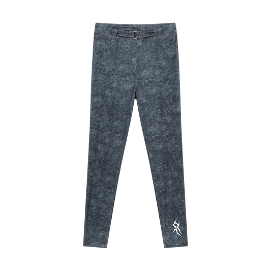 Women's Faux Denim Zip-Fly Leggings
