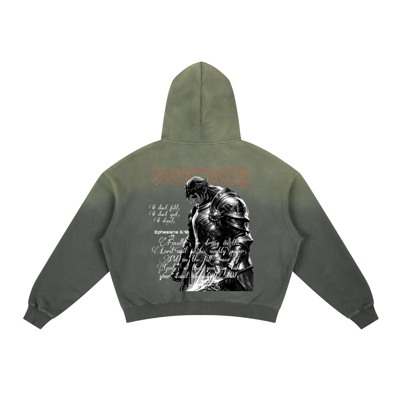 Frayed Sunfade Boxy Fleece Hoodie