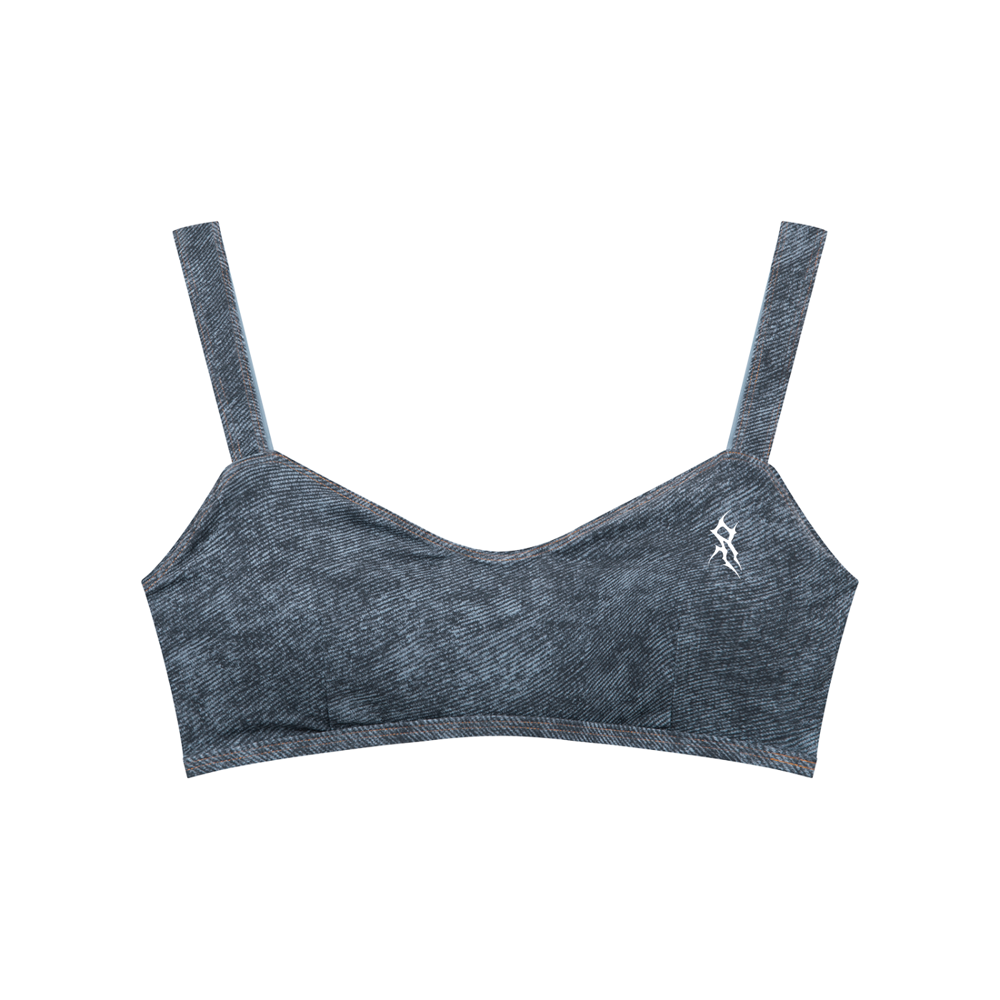 Women's Faux Denim Sports Bra