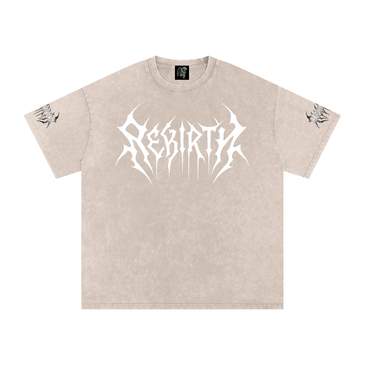 Snow Washed Oversized Cotton T-Shirt