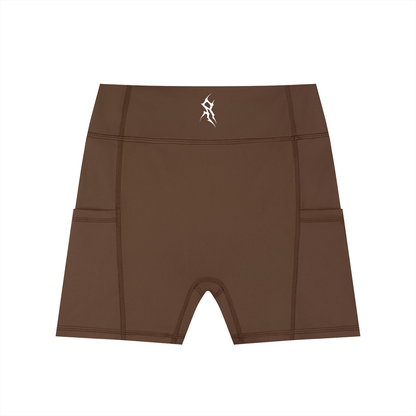 Women's High-Waisted Pocket Biker Shorts