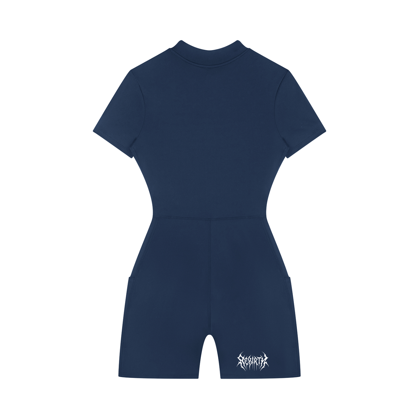 Women's Quarter-Zip Short Sleeve Romper