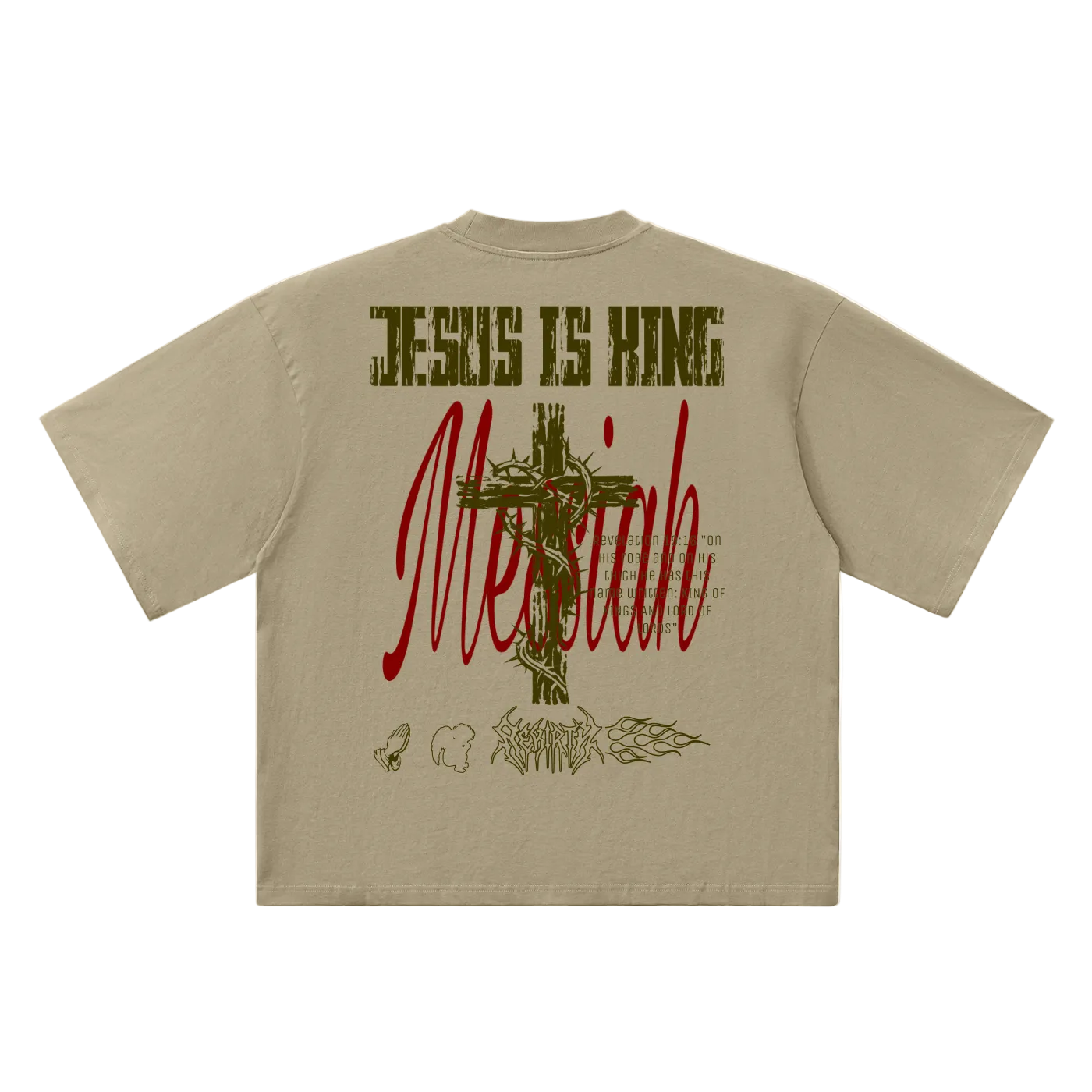Jesus is king Oversized Drop Shoulder T-Shirt