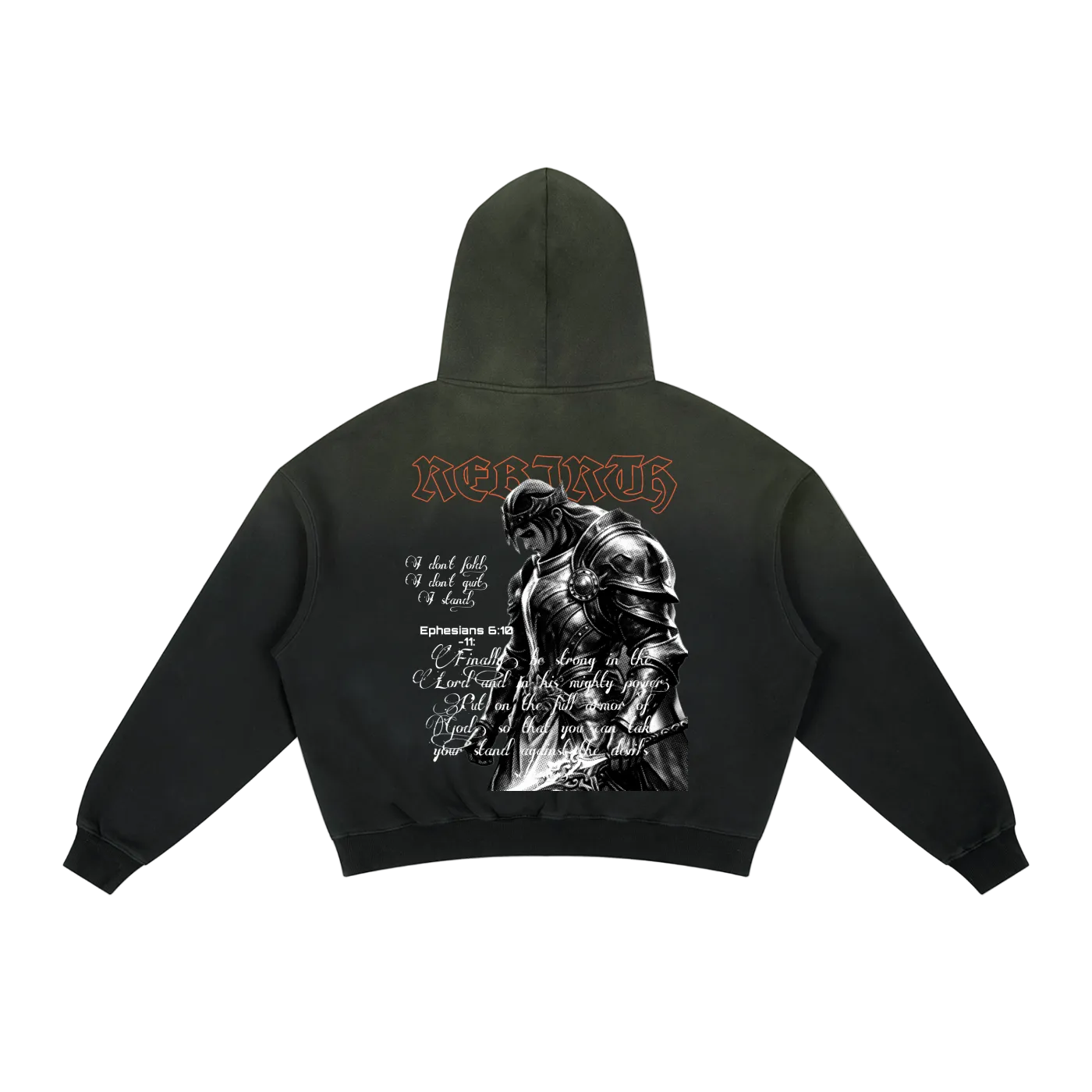 Frayed Sunfade Boxy Fleece Hoodie